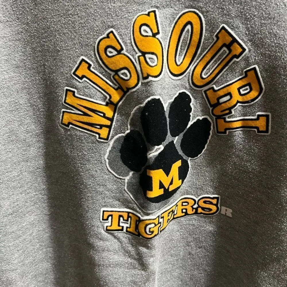 Vintage Russell Athletic 90s Missouri Tigers Crewneck Sweatshirt XL